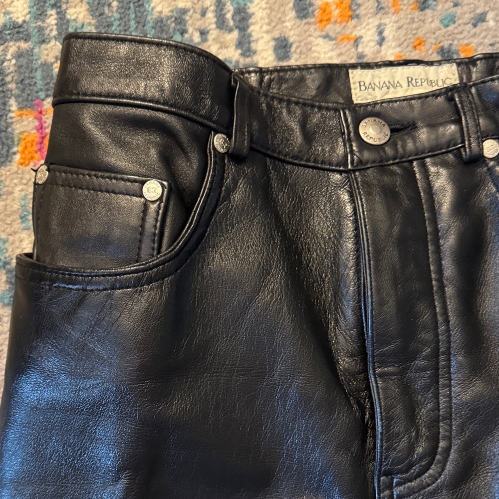 Banana Republic 100% Leather Pants